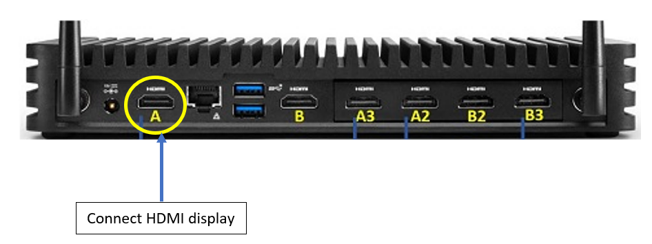 Connect HDMI display