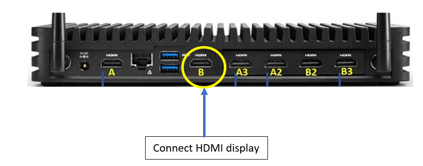Connect HDMI display