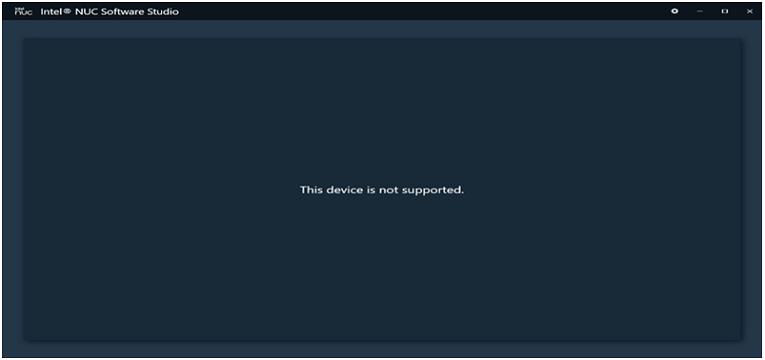 This device is not supported
