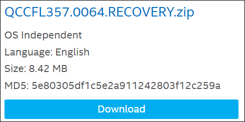 Download and save the Recovery BIOS file