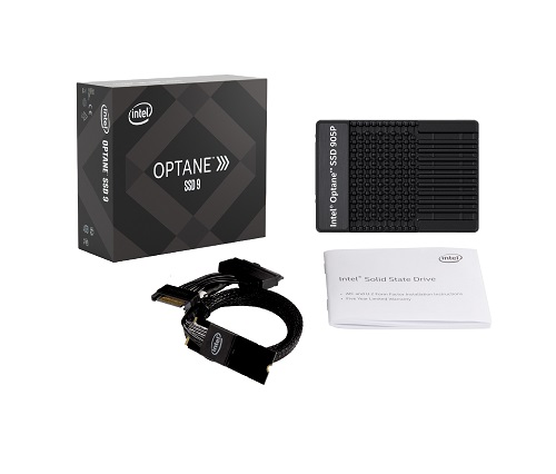 Intel® Optane™ SSD 905P Series Retail Box for PCIe* U.2 2.5” with M.2 Cable