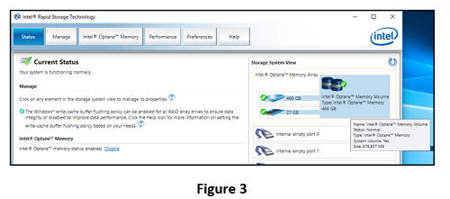 storage volume, enabled for system acceleration