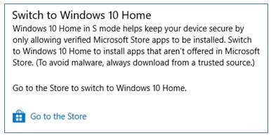 Switch to Windows 10 Home