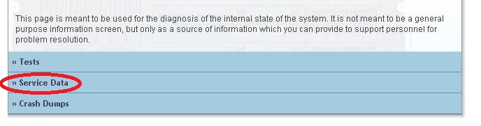 Service data