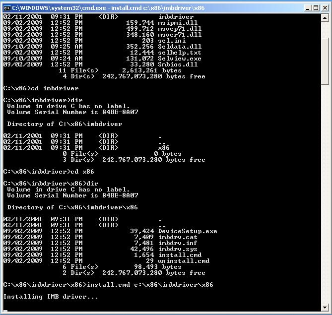 Command prompt example