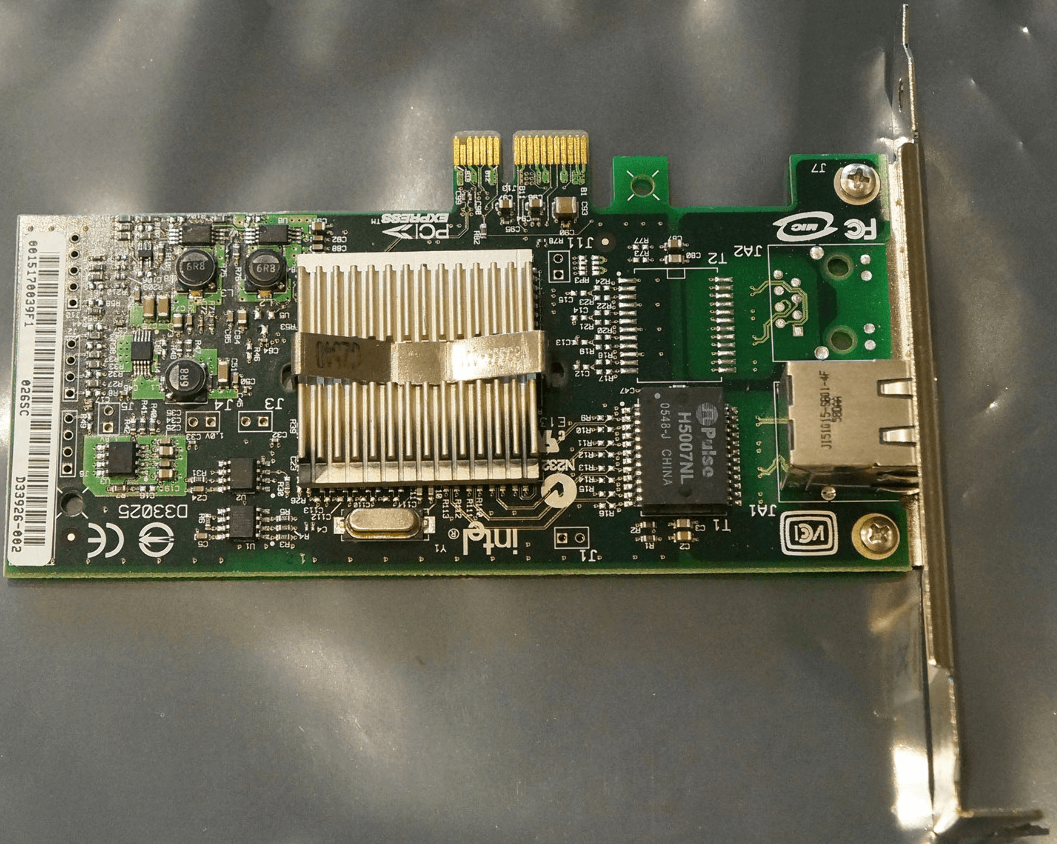 Intel D33025 Network Interface Card - Label example