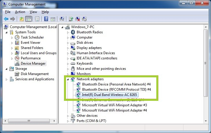 intel wireless lan driver windows 10