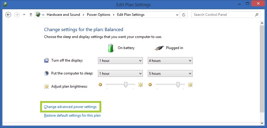 edit plan settings