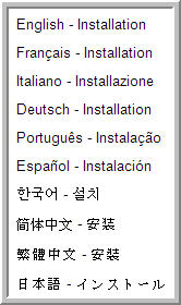 Supported languages