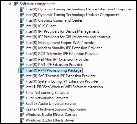Software components