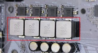 Inductors on motherboard