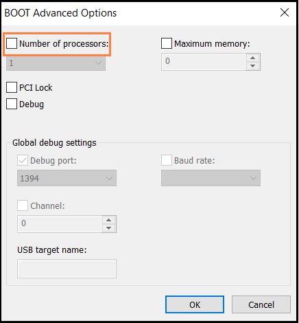 Number of processors