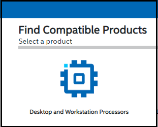 Intel Product Compatibility Tool