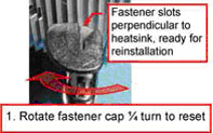 fastener slots perpendicular to heatsink 