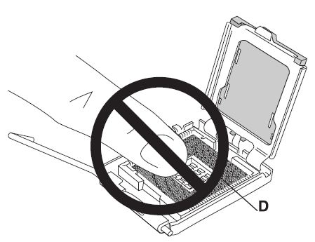 Do not touch the socket contacts