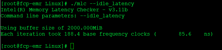 Idle Latency example image
