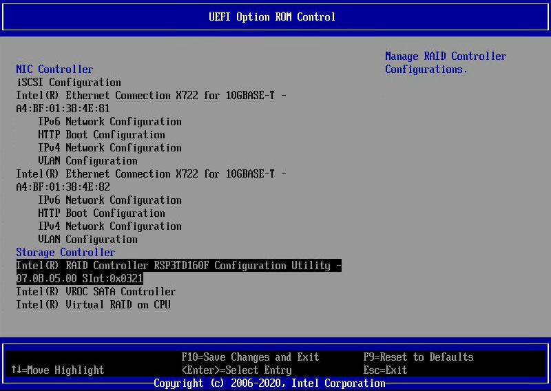 Intel Integrated RAID Module Storage Controller RMT3PB080 