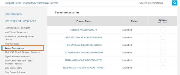 Server Accessories
