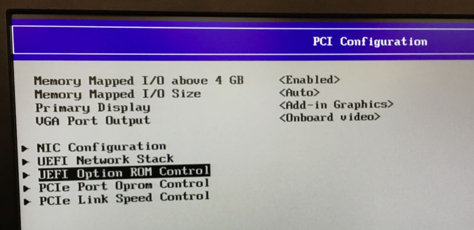 UEFI Option ROM