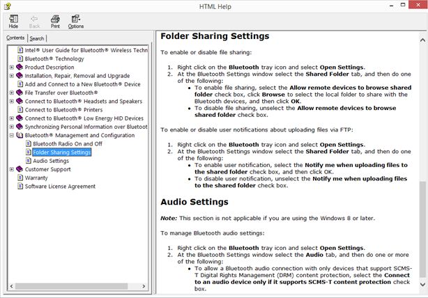 folder sharing settings