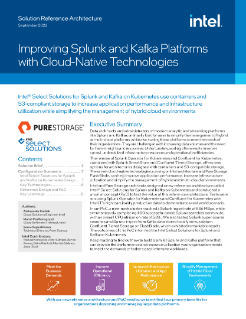 Intel® Select Solutions for Splunk and Kafka on Kubernetes