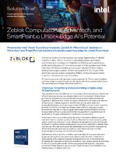 Zeblok Computational, Advantech, and SmartPoint.io Unlock Edge AI's Potential