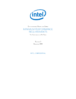 Intel EHS Minimum Performance Requirements