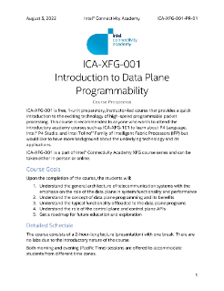 Introduction to Data Plane Programmability