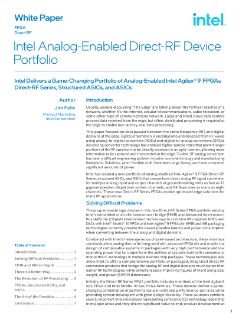 Intel Agilex® 9 FPGA Direct RF-Series Whitepaper