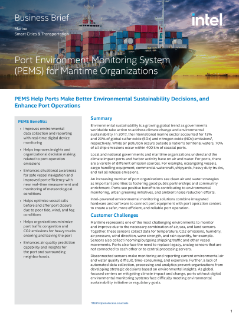 Port Environment Monitoring System (PEMS) for Maritime Organizations