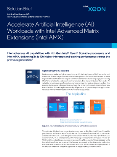 Accelerate AI Workloads with Intel® AMX