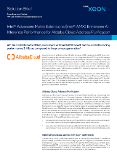 Intel® AMX Enhances AI Inference Performance