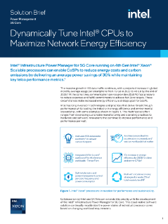 Brief for Intel® Infrastructure Power Manager