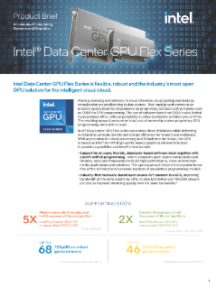 Intel® Data Center GPU Flex Series - Product Brief