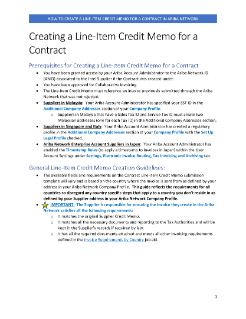 Creating a Line-Item Credit Memo for a Contract