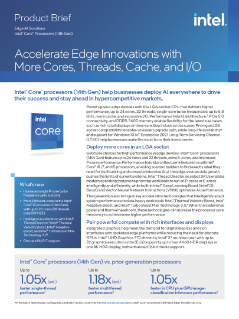 Intel® Core Processors Product Brief