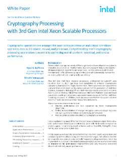 Crypto Processing with Intel® Xeon® Scalable Processor
