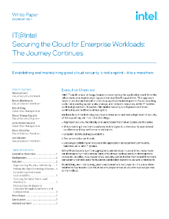 Securing the Cloud for Enterprise Workloads