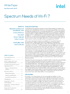Spectrum Needs of Wi-Fi 7