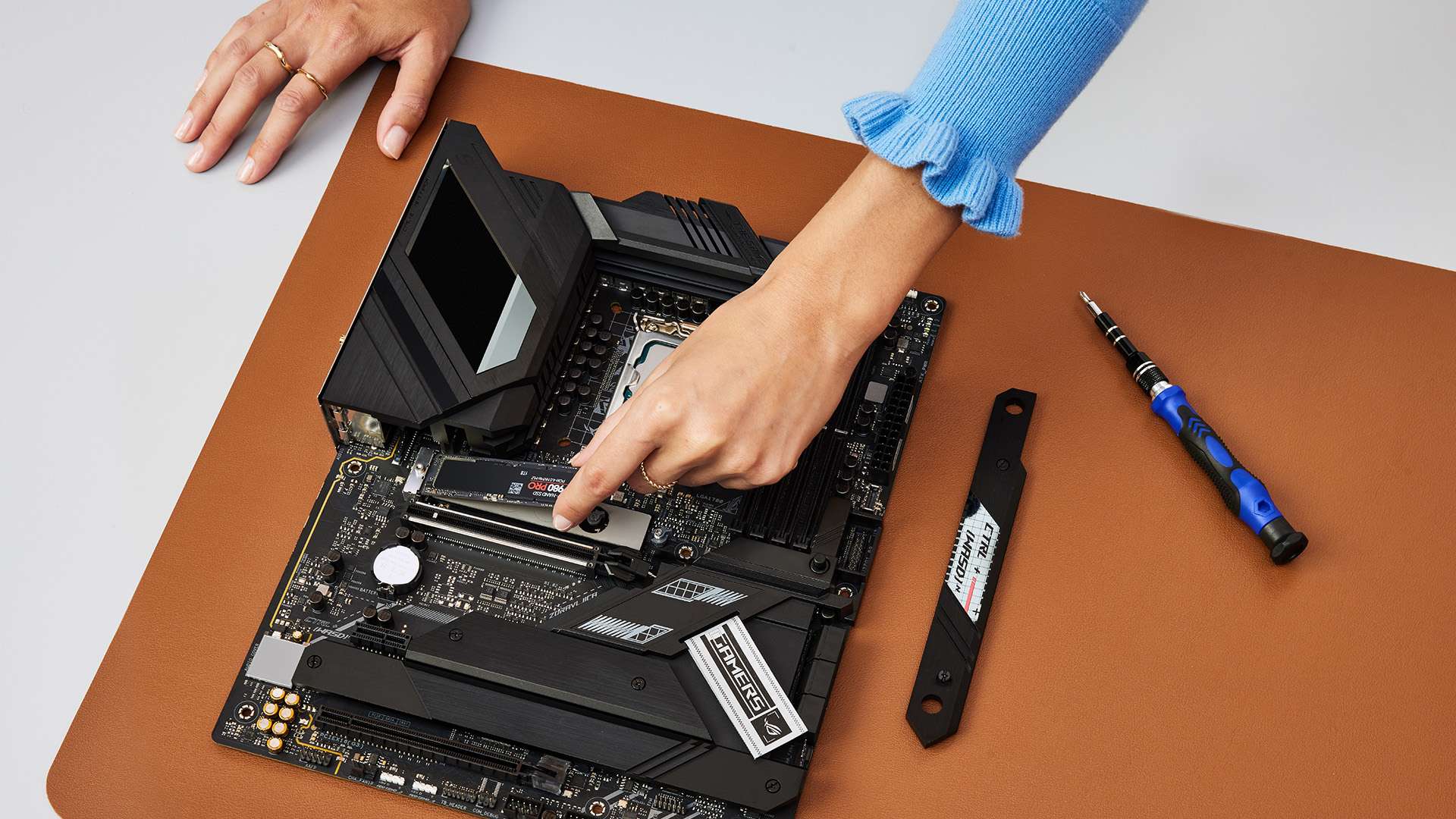 Photo of SSD installation