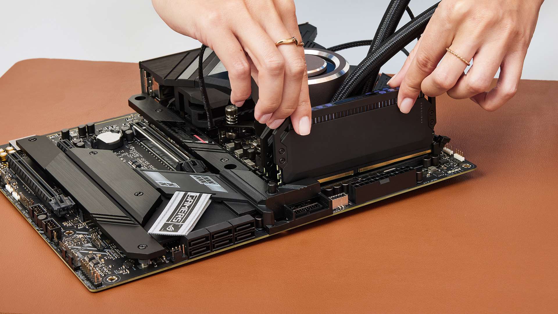 Photo of RAM installation