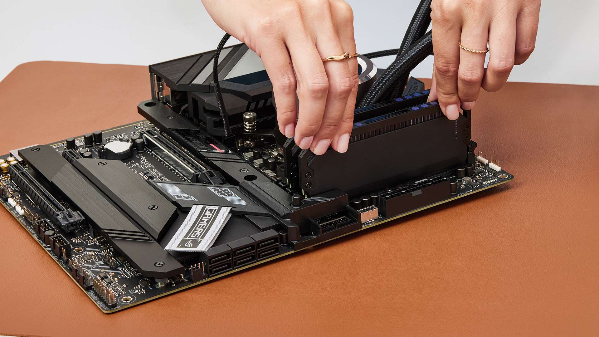 Photo of RAM installation