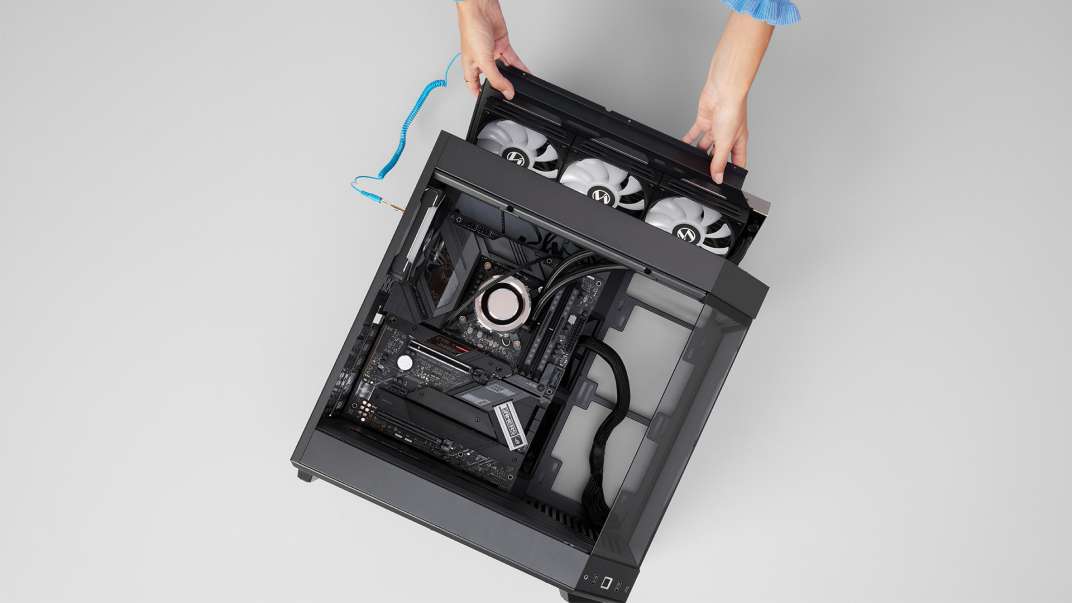 Photo of installing motherboard fan removal