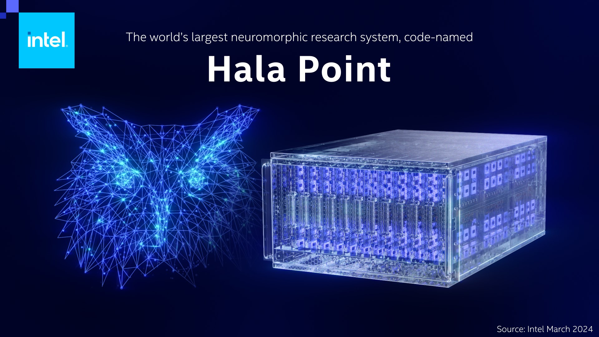 What’s New: Today, Intel announced that it has built the world's largest neuromorphic system. Code-named Hala Point, this large-scale n