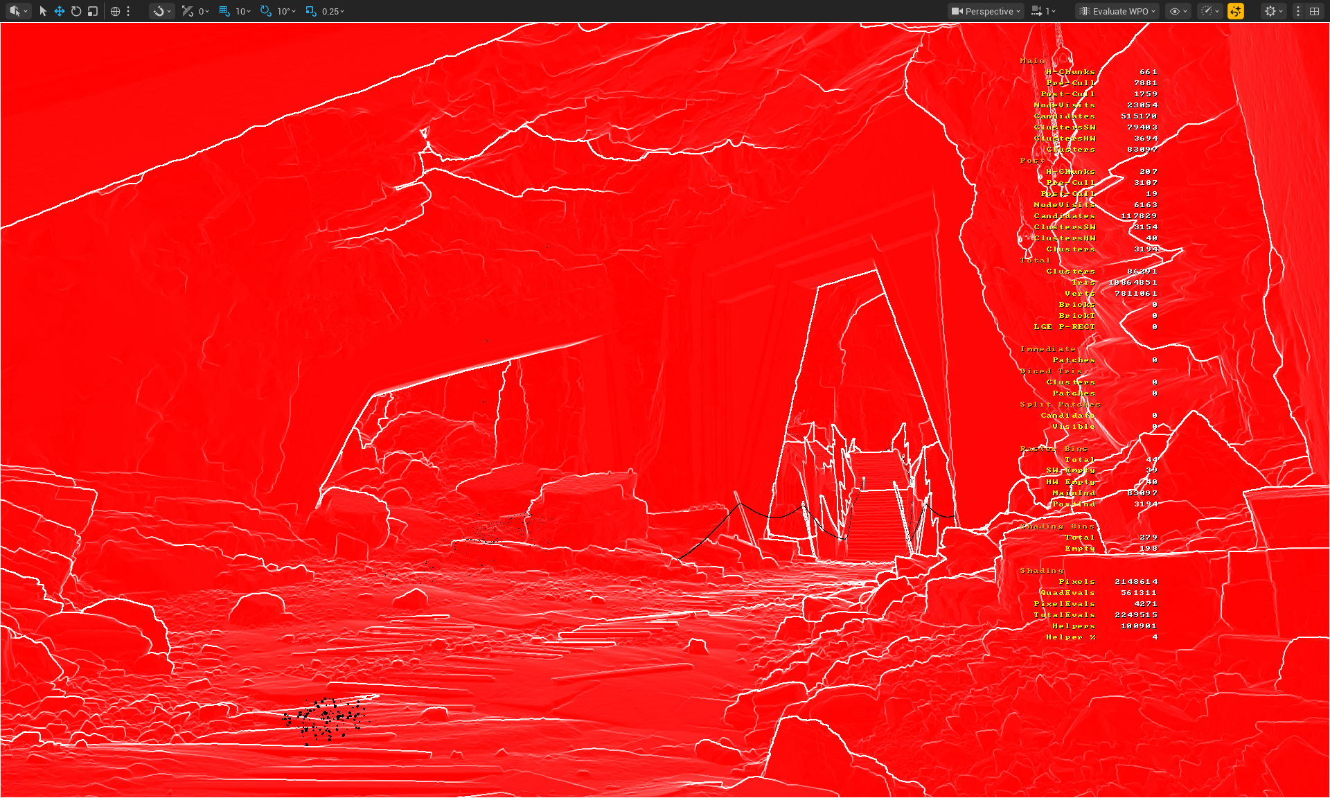 Unreal Engine Optimization Guide - dark ruins after evaluate wpo