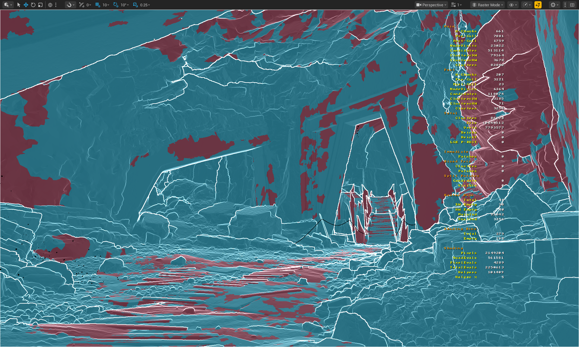 Unreal Engine Optimization Guide - dark ruins after raster mode