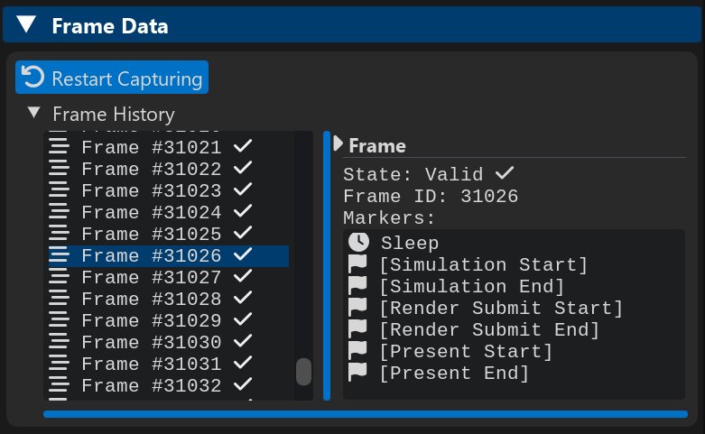 xess inspector frame data ll detailed