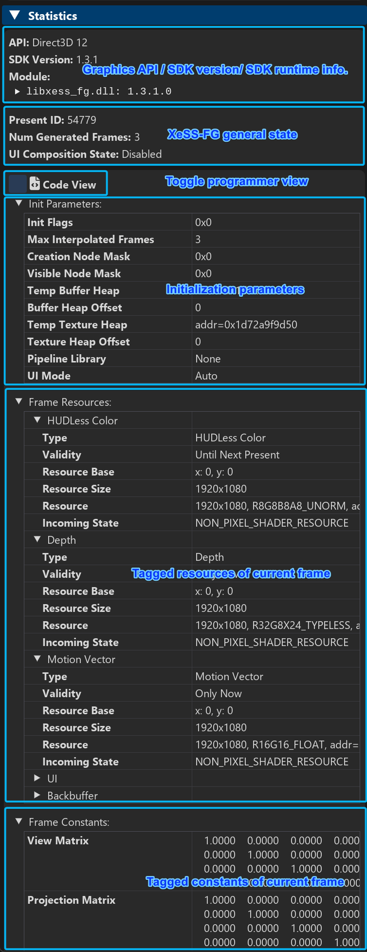 xess inspector stat fg