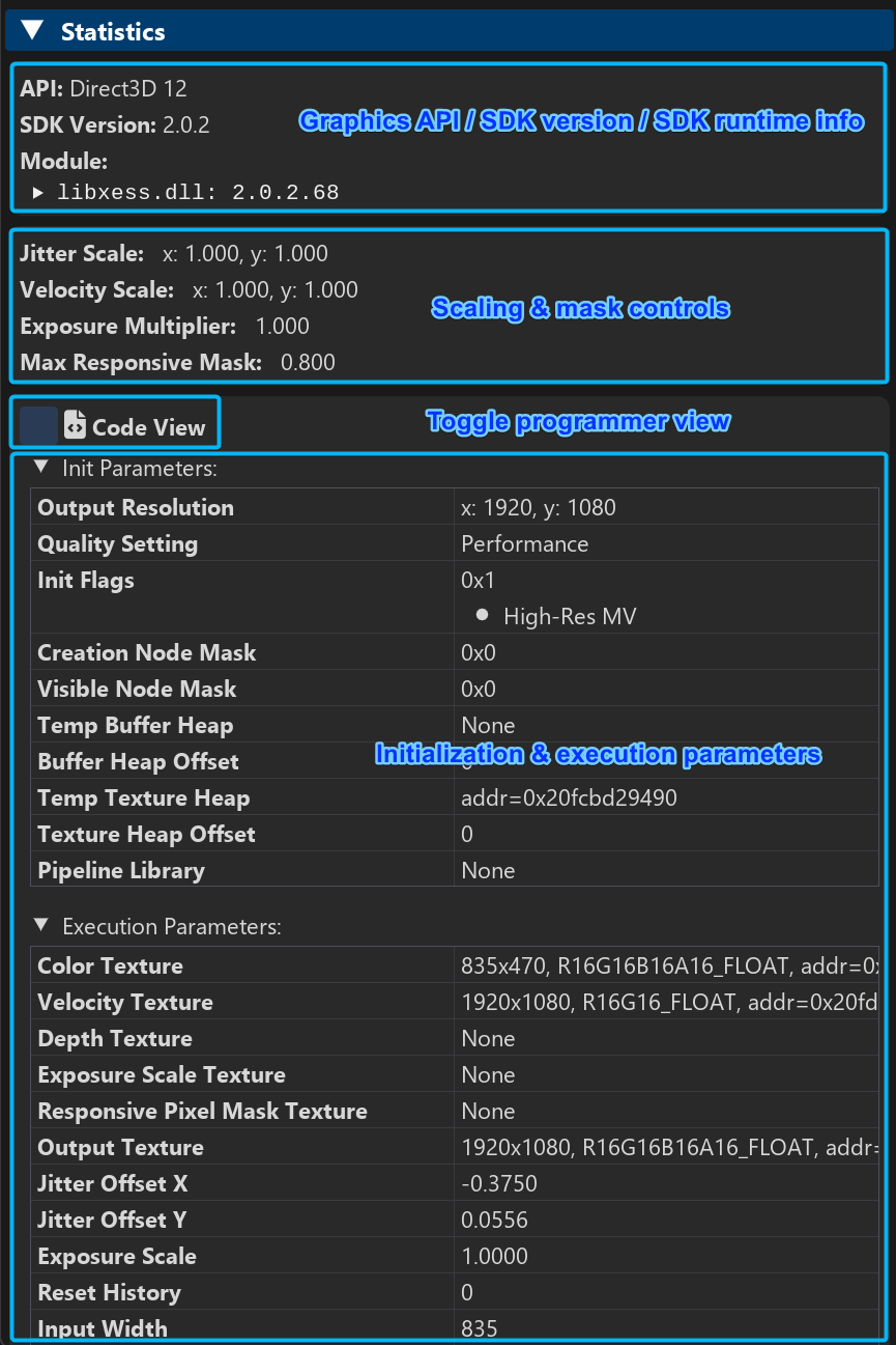 xess inspector stat sr