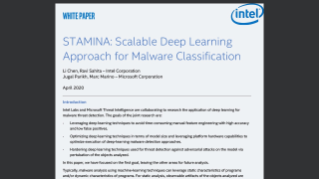 STAMINA: Scalable Deep Learning Approach for Malware Classification